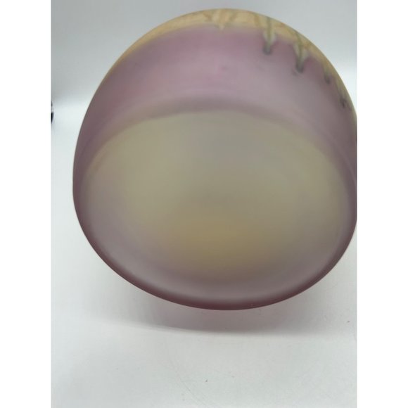 Rueven Art Glass Frosted Decanter with 2 glasses Barware Pastel Drip - Picture 8 of 8